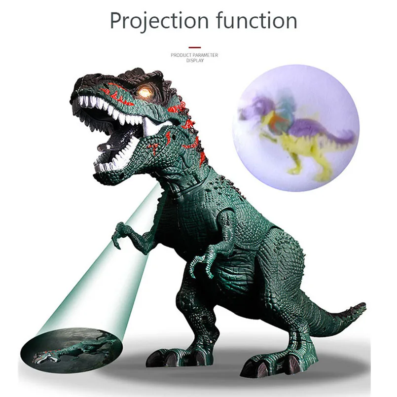 Electric Dinosaur Tyrannosaurus Rex Walking Light Sounds Animal Model Toys For Boys Electricial Lay Egg Dinosaur Outdoor Toy