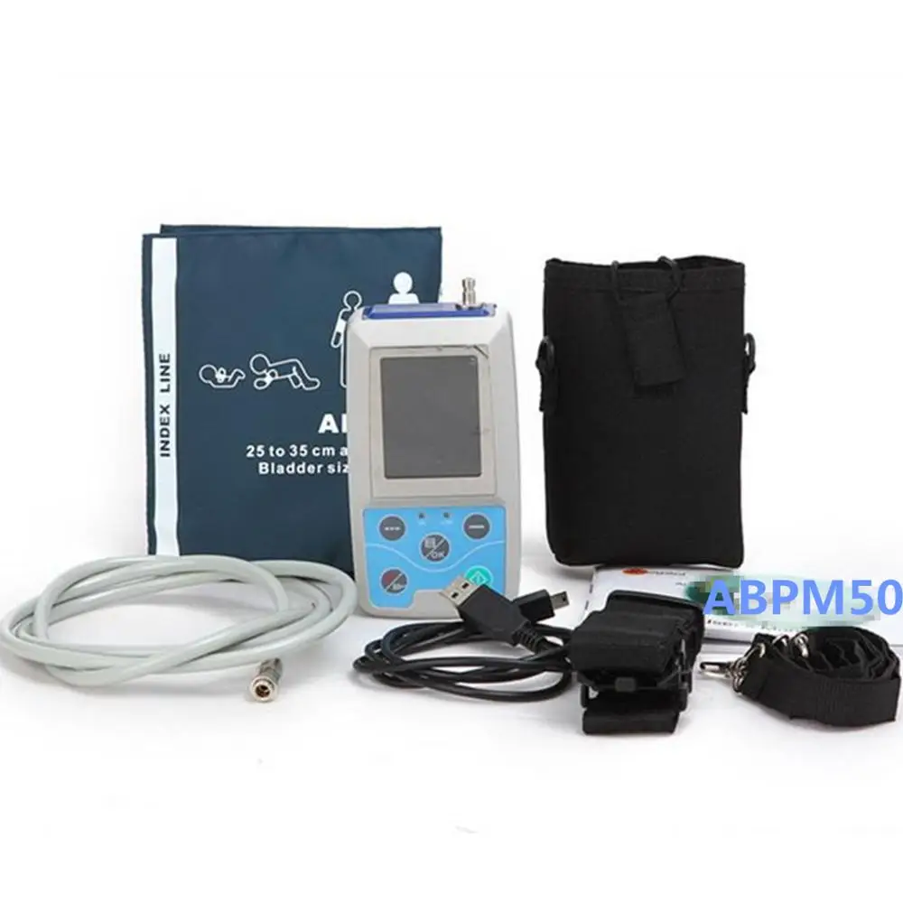 ABPM50 24 hours Ambulatory Blood Pressure Monitor Holter ABPM Holter BP Monitor with software contec