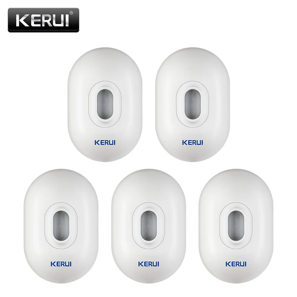 KERUI-Detector de Sensor de movimiento PIR para exteriores, sistema de alarma de seguridad inalámbrico, impermeable, 5 p/lote, alarma antirrobo para