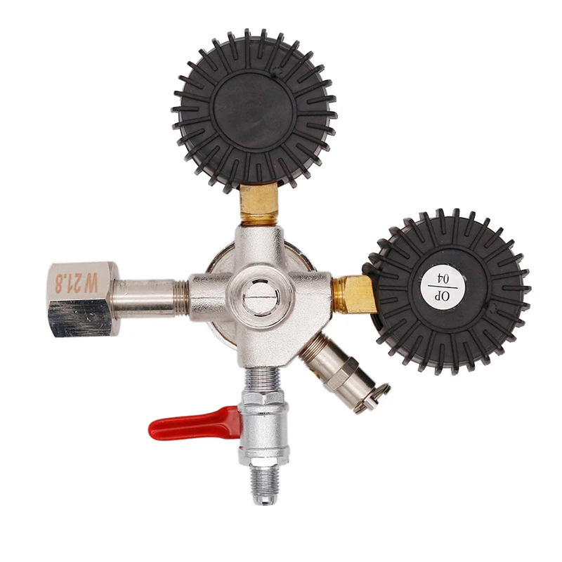 New Homebrew Dual Gauge CO2 Draft Beer Regulator for Draft Beer Kegerators w/ CGA320/W21.8 Inlet & Safety Pressure Relief Valve