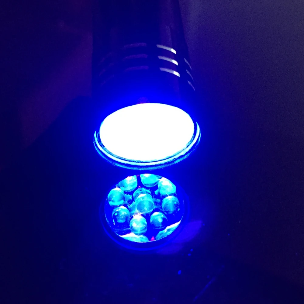 1Pcs Ultraviolet Lamp 365nm 395nm LED UV Flashlight Ultraviolet Flashlight Torch Light Ultra Violet Flash Light 395nm Blacklight