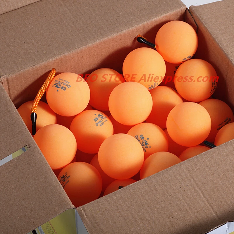 Balles de tennis de table double poisson V40 + 1-Star ABS, 100 pièces, nouvelle collection, en plastique, cousues, entraînement, ping-pong