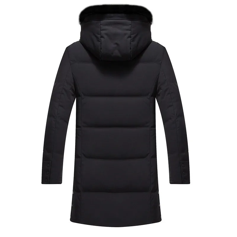 Winter Jacke Männer Lange Mantel Ente Unten Jacke Männer Kleidung 2020 Dicke männer Jacke und Mantel Mit Kapuze Pelz Kragen ZL8918 KJ868