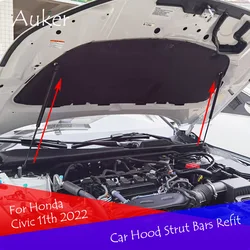 For Honda Civic 11th 2022 2023 Car-Styling Refit Bonnet Hood Gas Shock Lift Strut Bars Support Rod Accessories