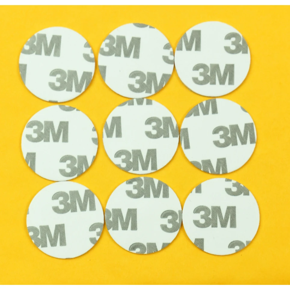 Diameter 25mm 3M Adhensive nfc Sticker 125KHZ T5577 chip rewritable Coin  RFID ID tag for entrance guard system