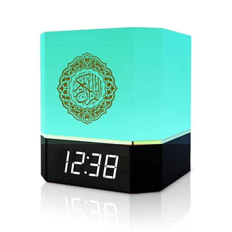 Speaker Wireless Remote LED Night Light APP Control Digital AZAN Clock with Quran Recitation Translation