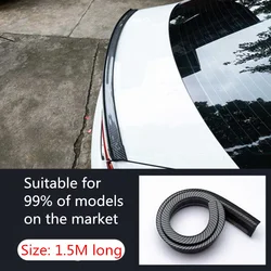 Universal Car Carbon Fiber Spoiler DIY Refit Spoiler For Volkswagen Golf 5 6 7 PASSAT B5 B6 B7 Polo T5 Bora T-ROC Jetta MK5 MK6