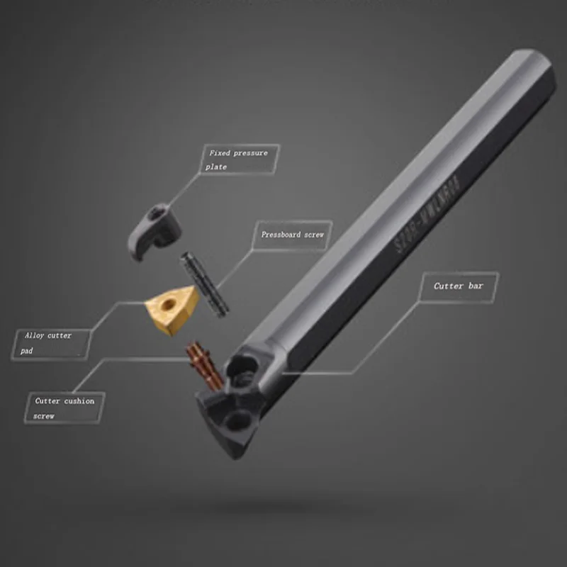 GULING CNC lathe tool bar 95 degree inner hole turning tools bar S16Q 18R 20R 25S 25U 32T 32T 40T 40W-MWLNR08 peach shape