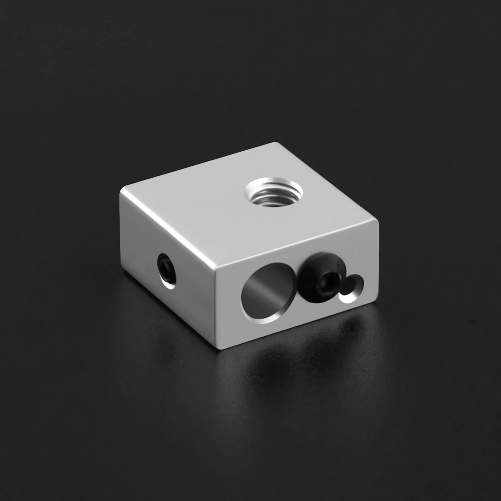 Reprap Makerbot MK7 MK8 Aluminium Heater Block For Print Head Hot End Heating Block 20*20*10 20x20x10 mm For 3D Printer