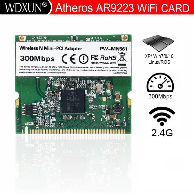 Atheros AR9223 Mini PCI Network WIFI wireless WLAN Card Laptop 802.11 a b g n