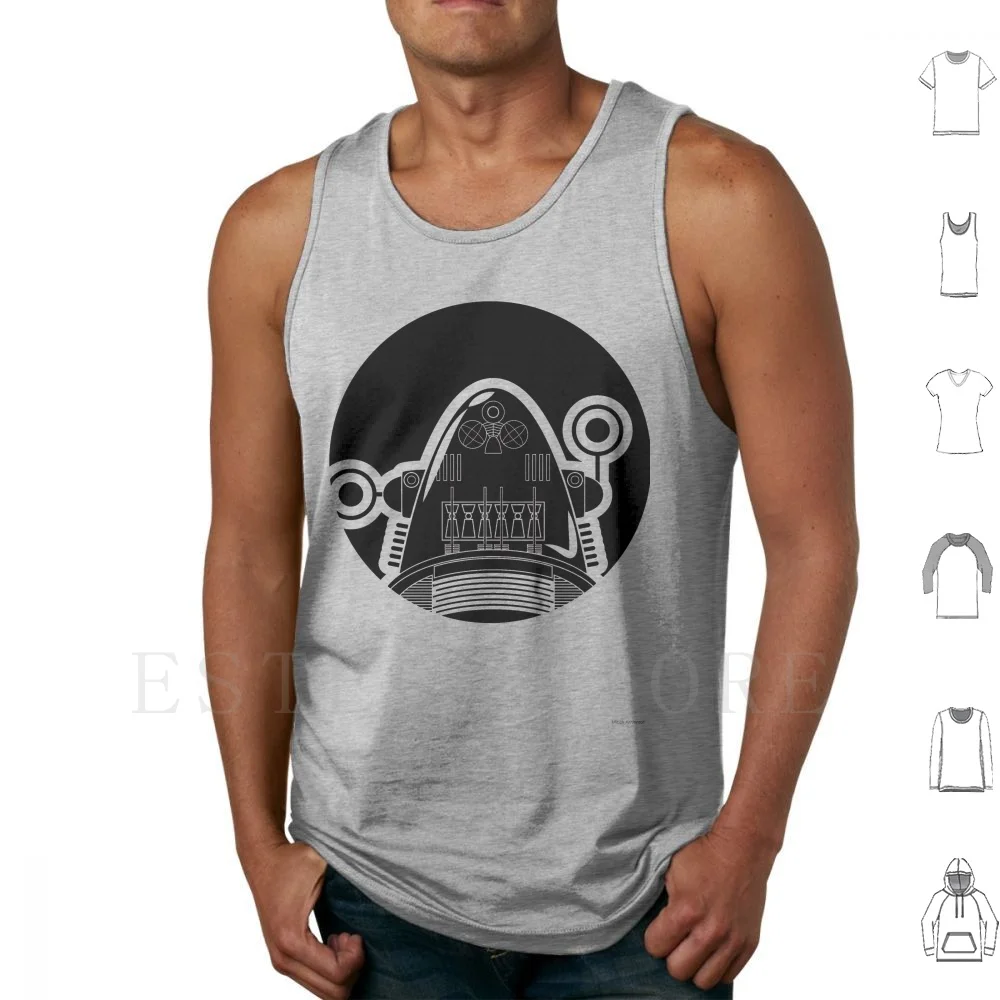 Robby Tank Tops Vest Sleeveless Robby The Robot Forbidden Planet Movie 50s Cult Movie Robot