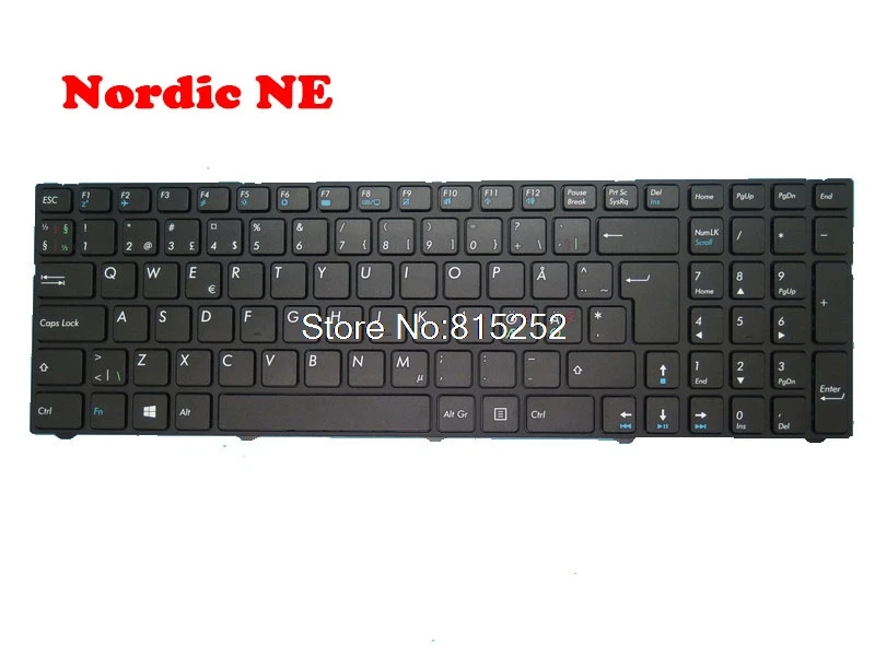 

Laptop Keyboard For MEDION AKOYA P7645 MD60284 MD60328 MD60437 MD60438 MD60610 MD60636 Nordic NE