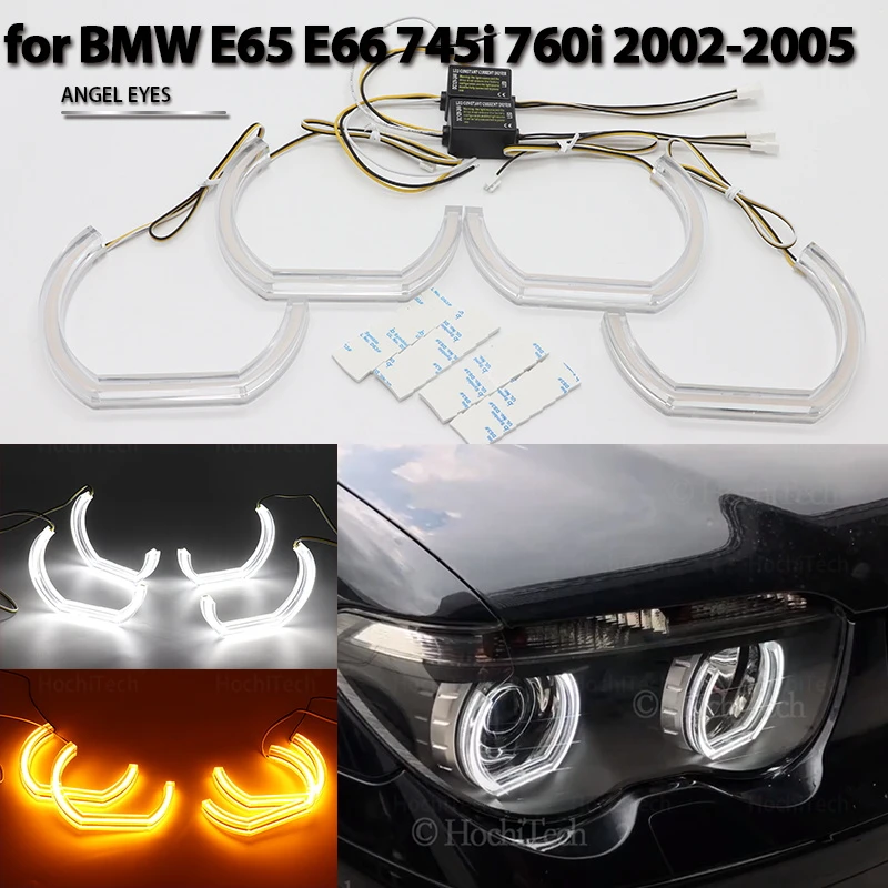 

Angel Eyes light DTM STYLE M4 STYLE halo ring Retrofit angel headlights For BMW E65 E66 PRE FACELIFT 745i 760i 2002-2005