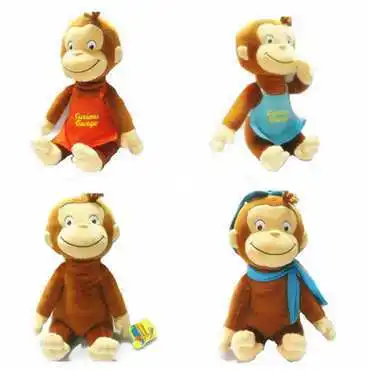 

Children's Picture Book Curious George Westbook Plush Toys Soft Stuffed Doll Christmas Gift Gifts For Children 30cm