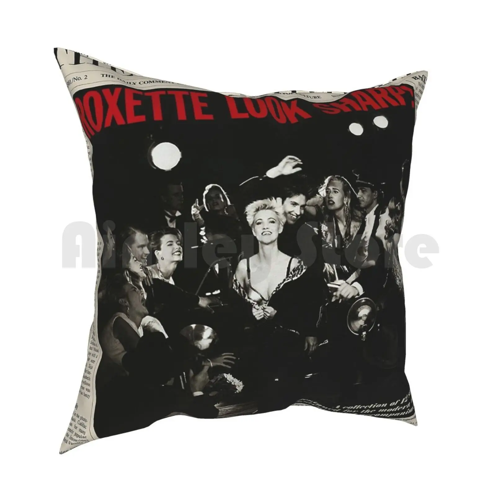 / Cover Pillow Case Printed Home Soft DIY Pillow cover Pop Music Blues Dance Music Pop Soft Music 80S Samvelvet Look It