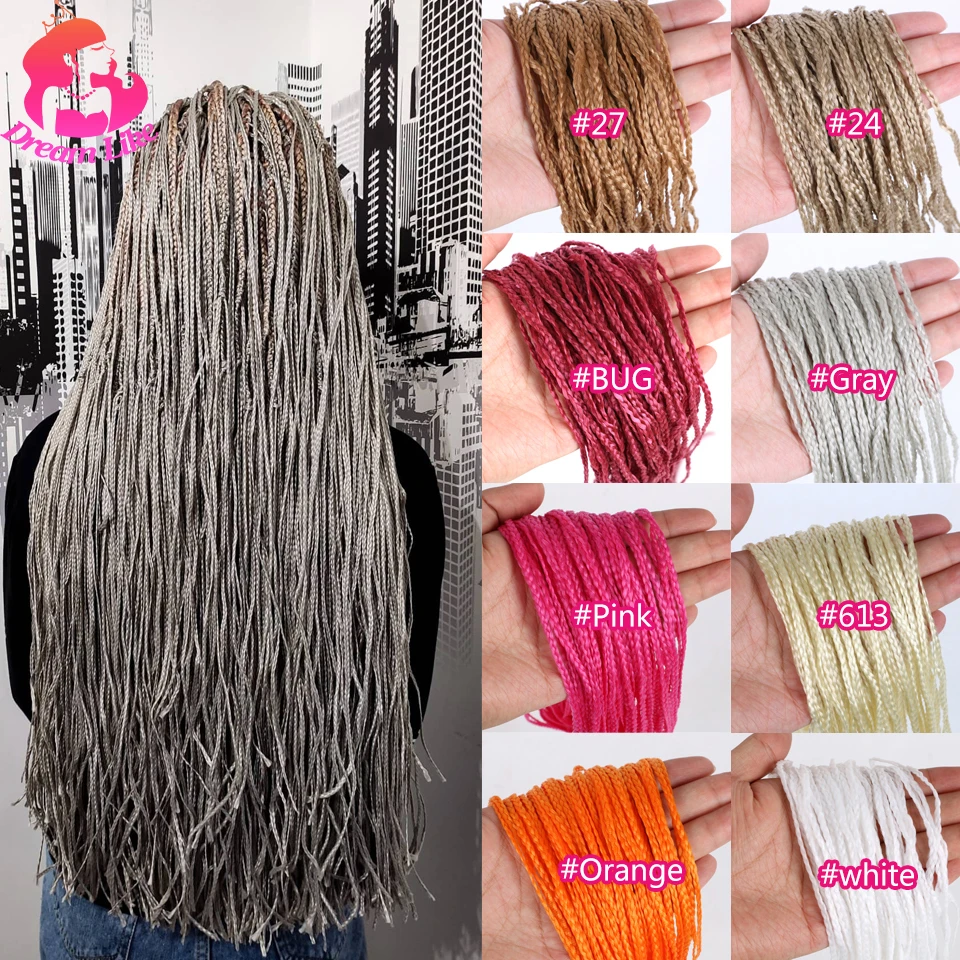 Dream Like-extensiones de trenzas Zizi de 28 pulgadas para mujer, trenzas de pelo sintético, caja de ganchillo suave, color Zizi