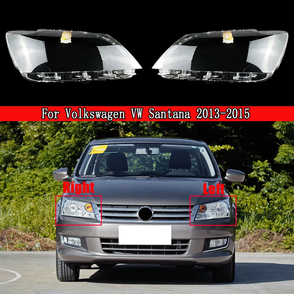 

Headlamps Transparent Cover Lampshade Lamp Shell Masks Headlight Cover Lens Glass For Volkswagen VW Santana 2013-2015