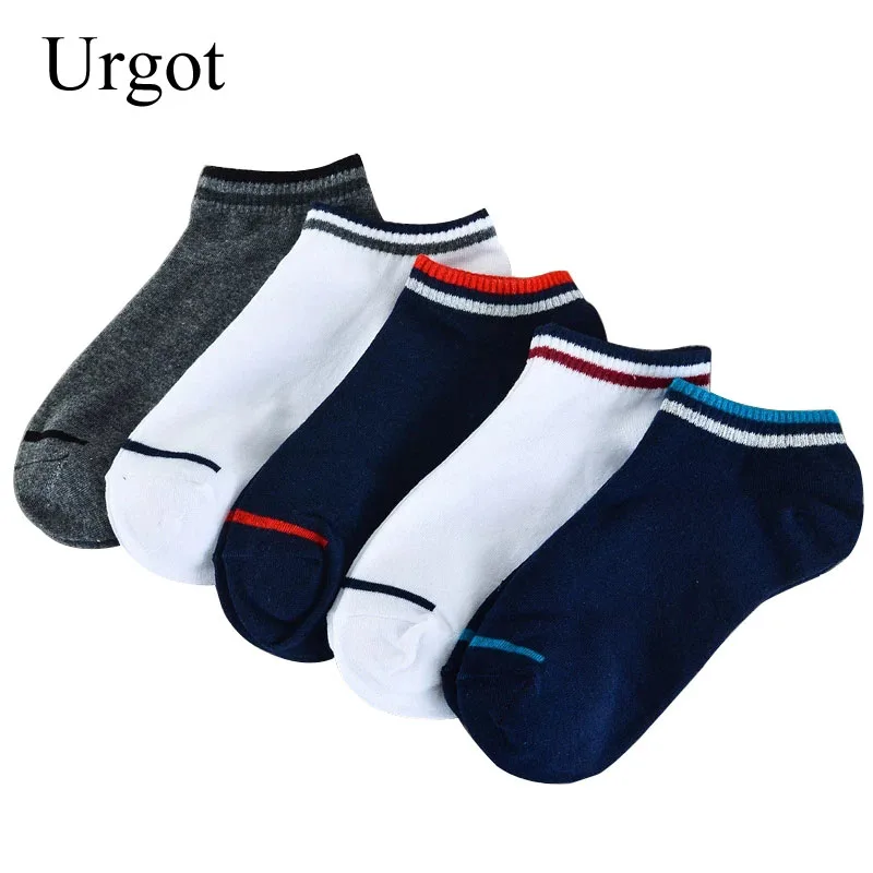 

Urgot 3 Pairs/Lot Mens Ankle Socks Chaussette Homme Cotton White Socks Breathable Summer Thin Socks Male Casual Meias Calcetines