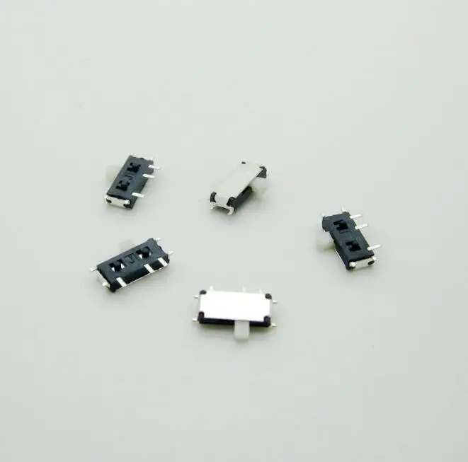 10pcs MSK12C01 MSK-12C01 micro slide switch power supply switch small pull switch 7 p 7 needle miniature toggle switch