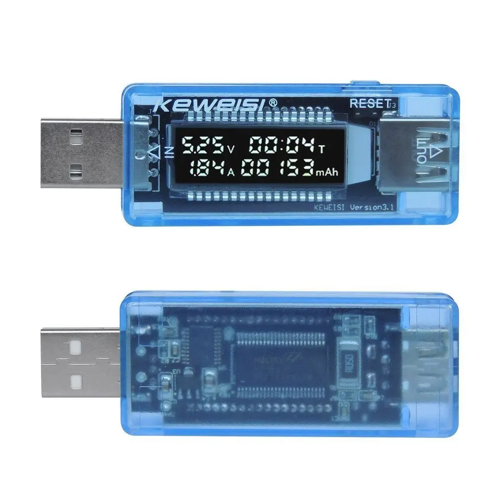 

USB Current Voltage Capacity Tester Volt Current Voltage Detect Charger Capacity Tester Meter Mobile Power Detector Battery Test