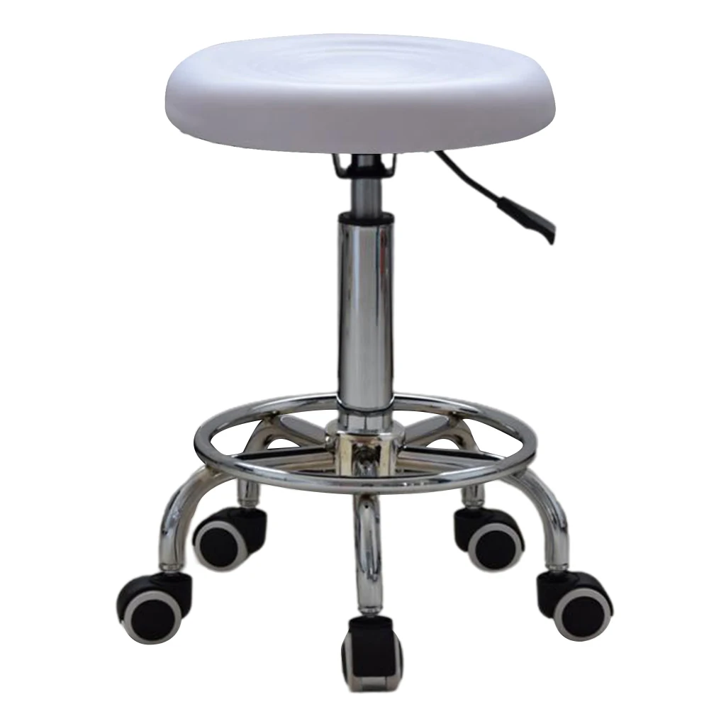 Salon Stool Hairdressing Barber Chair Beauty Adjustable Lift Stool Hydraulic Swivel PU Equipment Lift Massage Salon Furniture