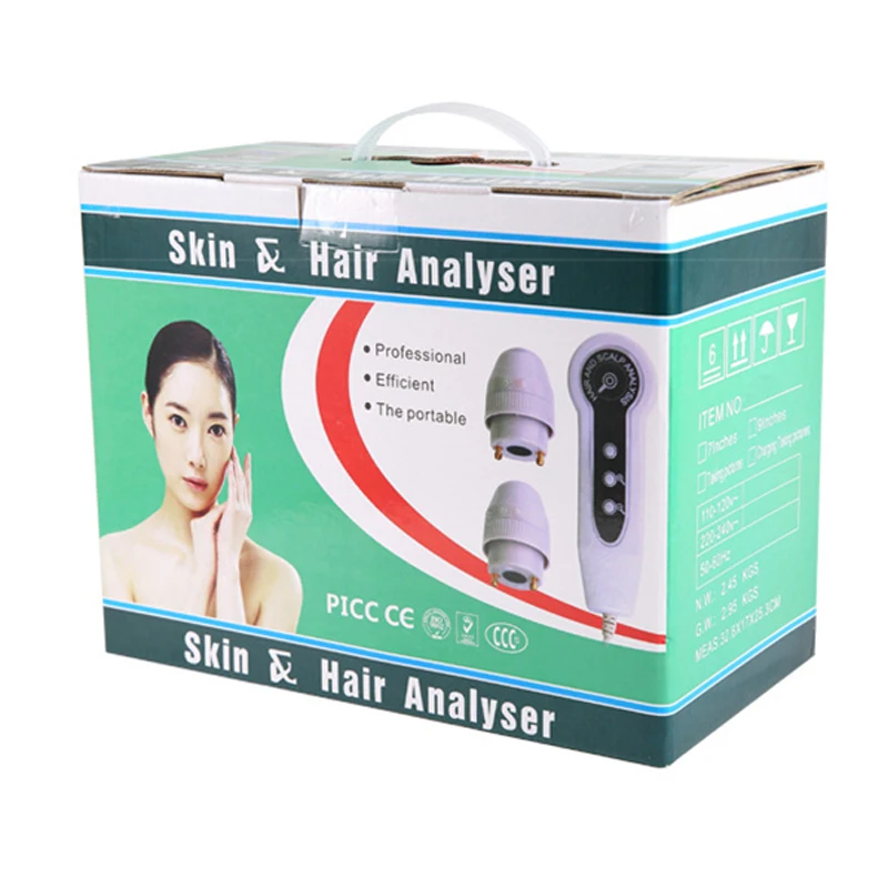 7-inch screen freeze-frame hair and skin tester Multifunctional portable hair follicle tester 50/200 times lens