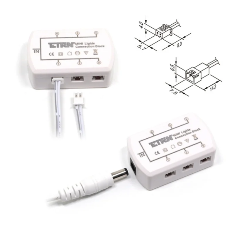 etrnLED 12V Linkable LED Spot Light Kit with Wireless Dimmable Remote Control 1W Recessed Indoor Ceiling Showcase Cabinet Lamp