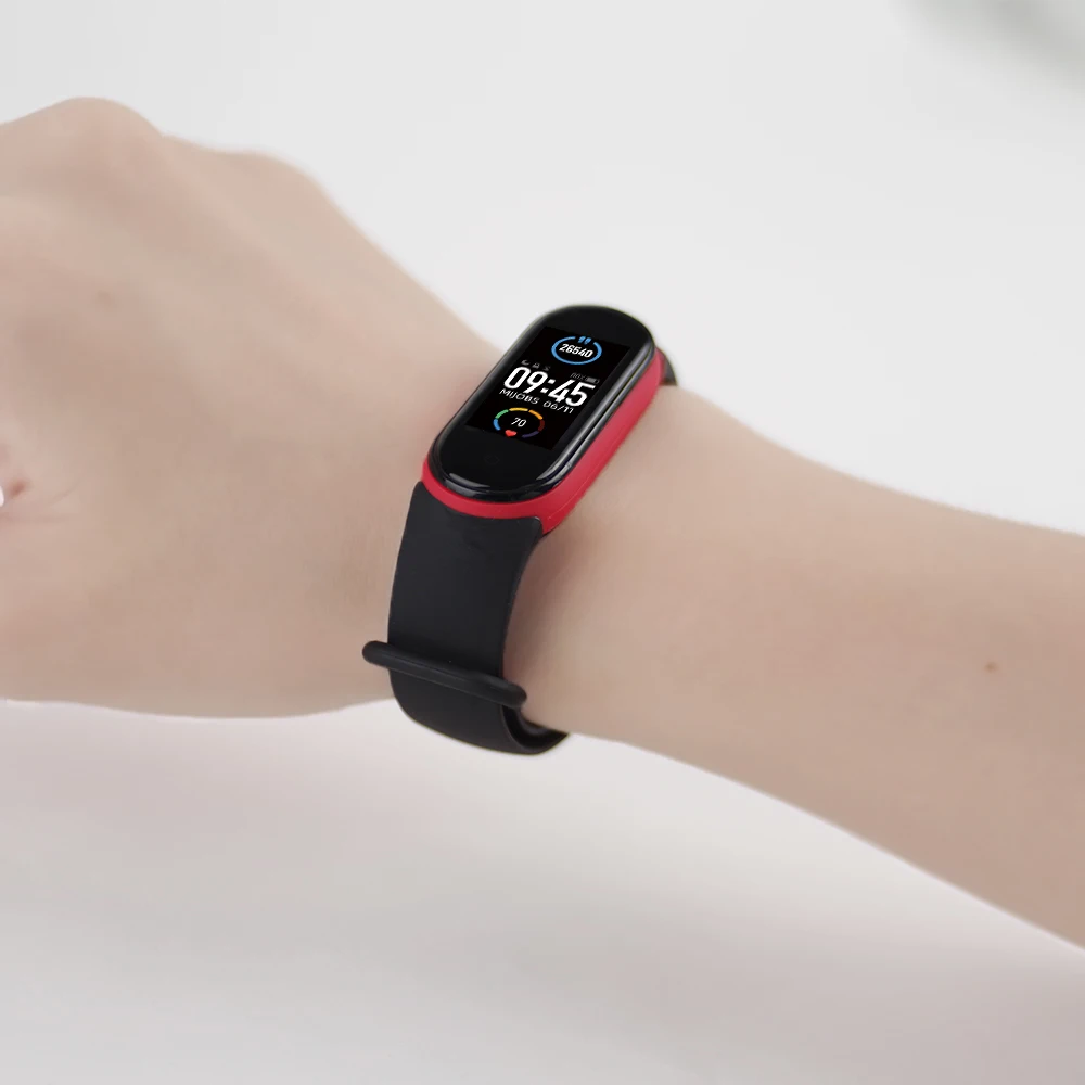 Miバンド5 6 7ストラップためxiaomi miバンド5 nfcグローバルブレスレットmibandための6バンドamazfitためバンド5