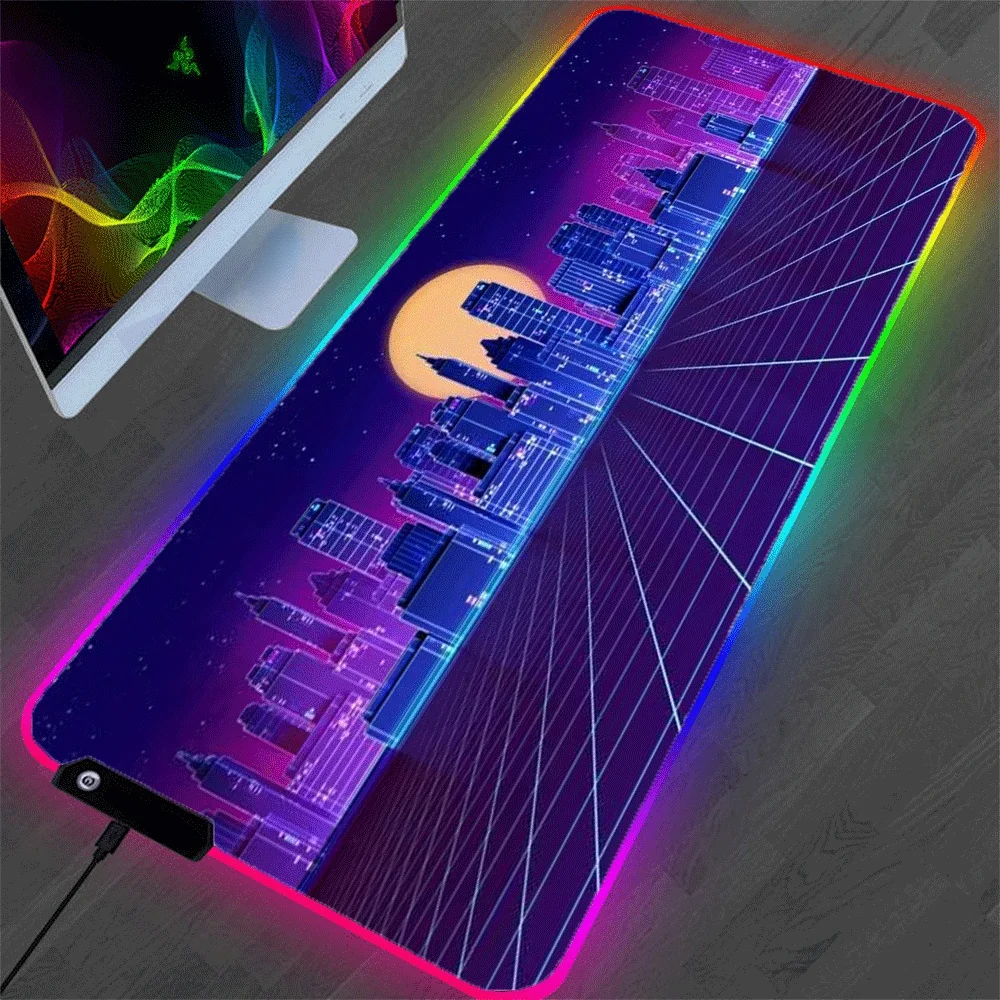 

Mouse Pad Office 2019 Notebook Desk Mat Gaming Keyboard Mousepad Wholesale Xxlled Rubber Luminous Mouse Mat Xl mini pc