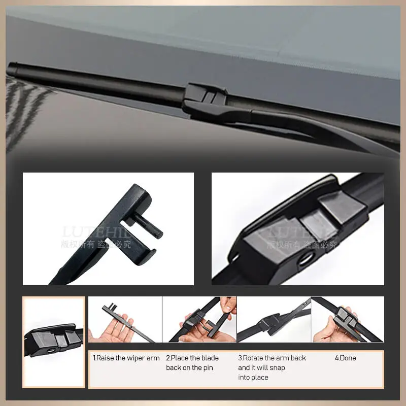 Wiper Front Wiper Blades For BMW 7 Series F01 F02 F03 F04 2008-2015 2009 2010 2011 Windshield Windscreen Front Window 26