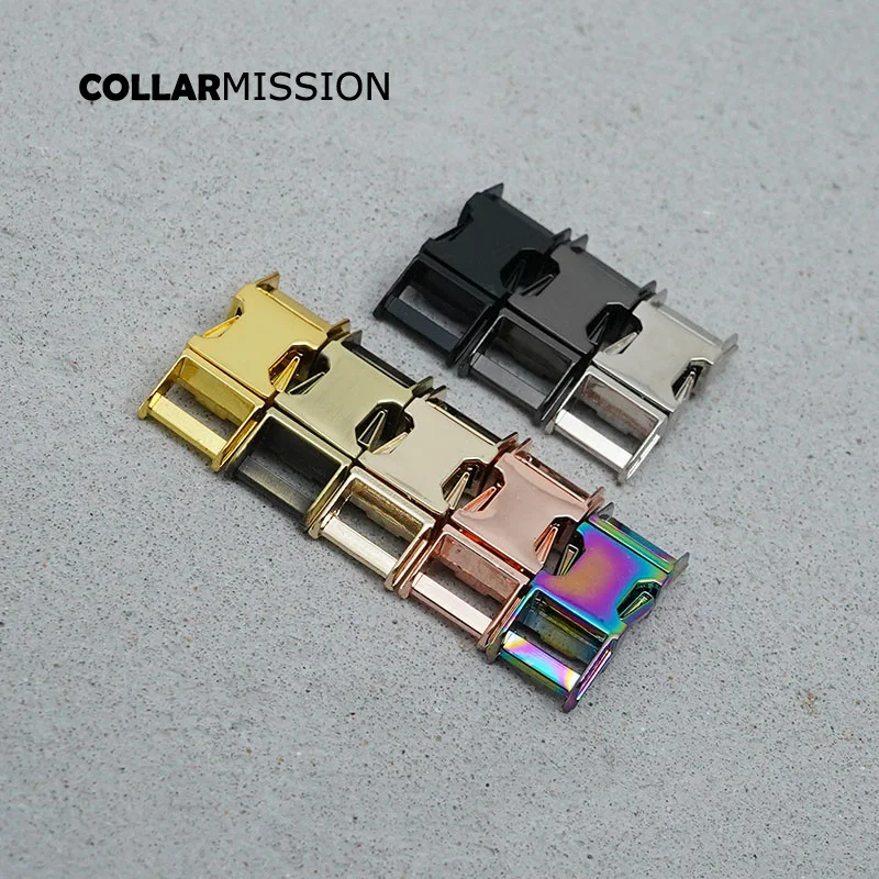 50pcs/lot Side release buckle kirsite DIY dog collars accessory durable security retailing 10mm webbing strapping 8 kinds