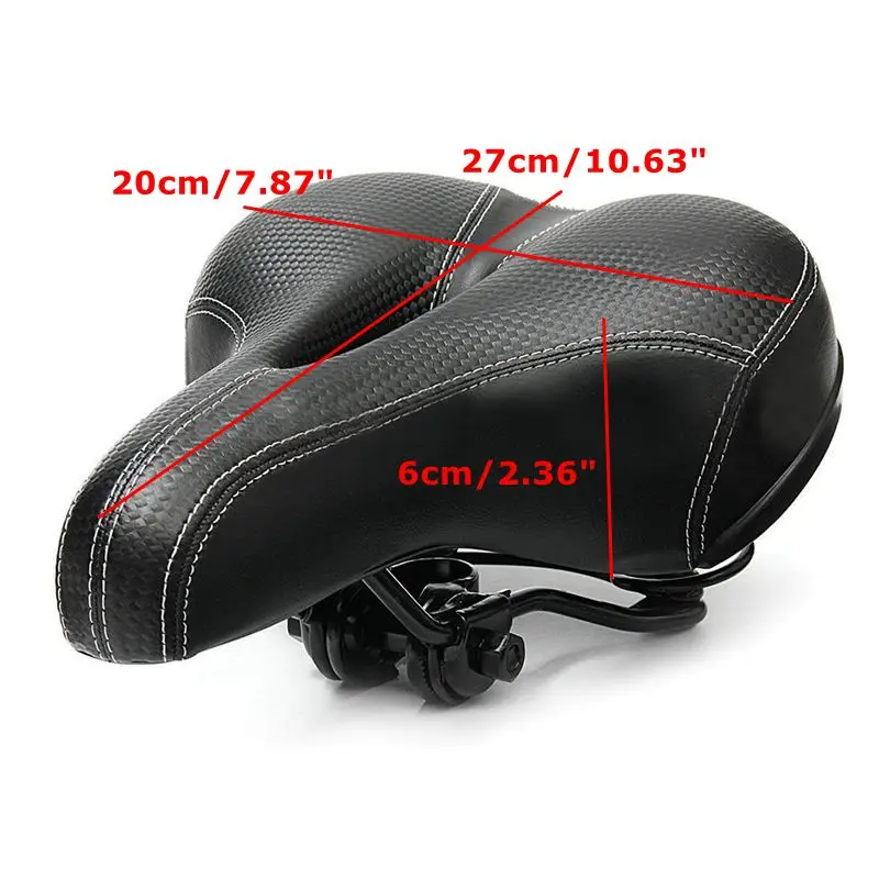 1pc Extra Wide Comfy Cushioned Universal Bicycle Gel Saddle Bike Seat Soft Padded ZXY1076