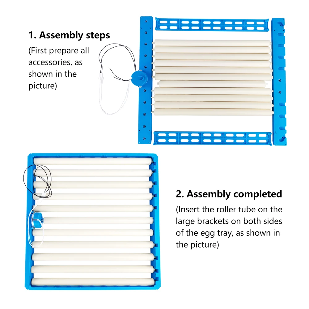 360° Automatic Rotary Egg Tray Eggs 70-108 Eggs Turner Roller Pattern Incubator Accessories Farm Incubation Accessory 220V