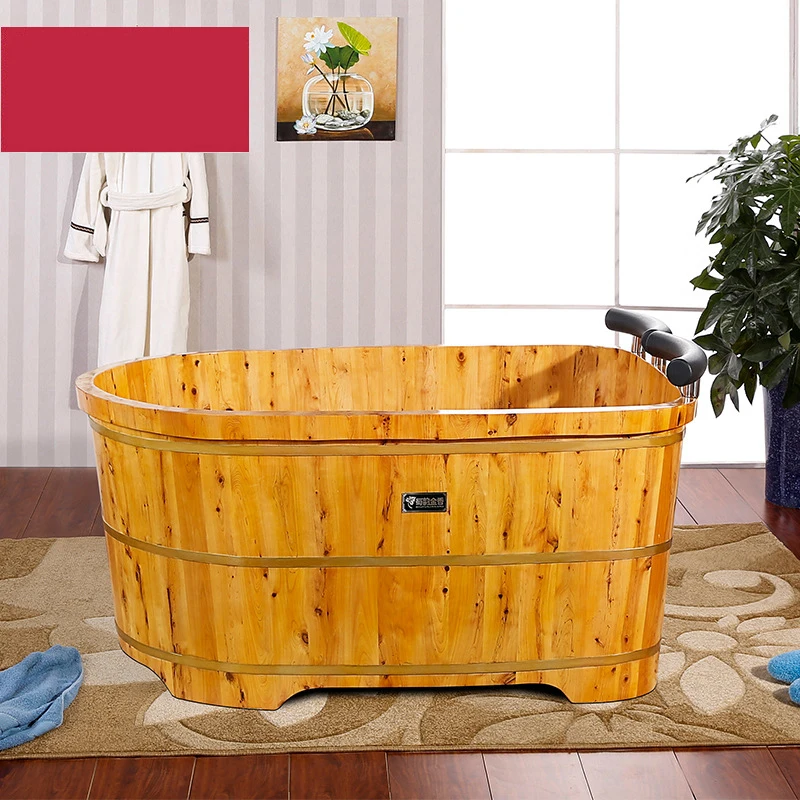 Cedar wood double bathing barrels couple bathing barrels hotel special bathing barrels double bathtub barrels