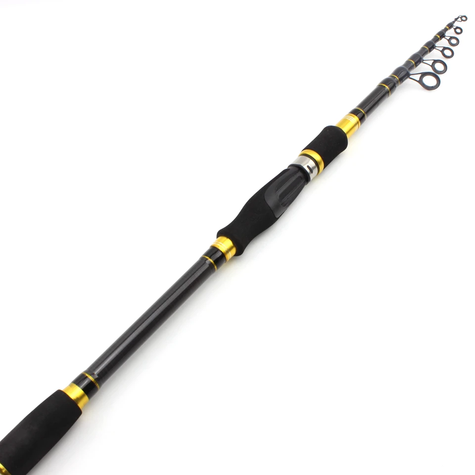 1.8m2.1m2.4m2.7m Portable lure rod Carbon M power lure 7g -28g Telescopic Fishing Rod Fish Hand Fishing Tackle Sea Rod pesca