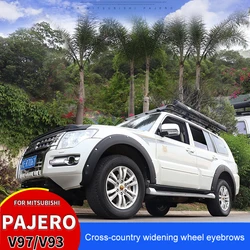 For Mitsubishi Pajero Mudguards Off-Road Wheel Eyebrows V97 V93 Cross-Country Widened Decorative Wheel Eyebrow Fender Accessorie