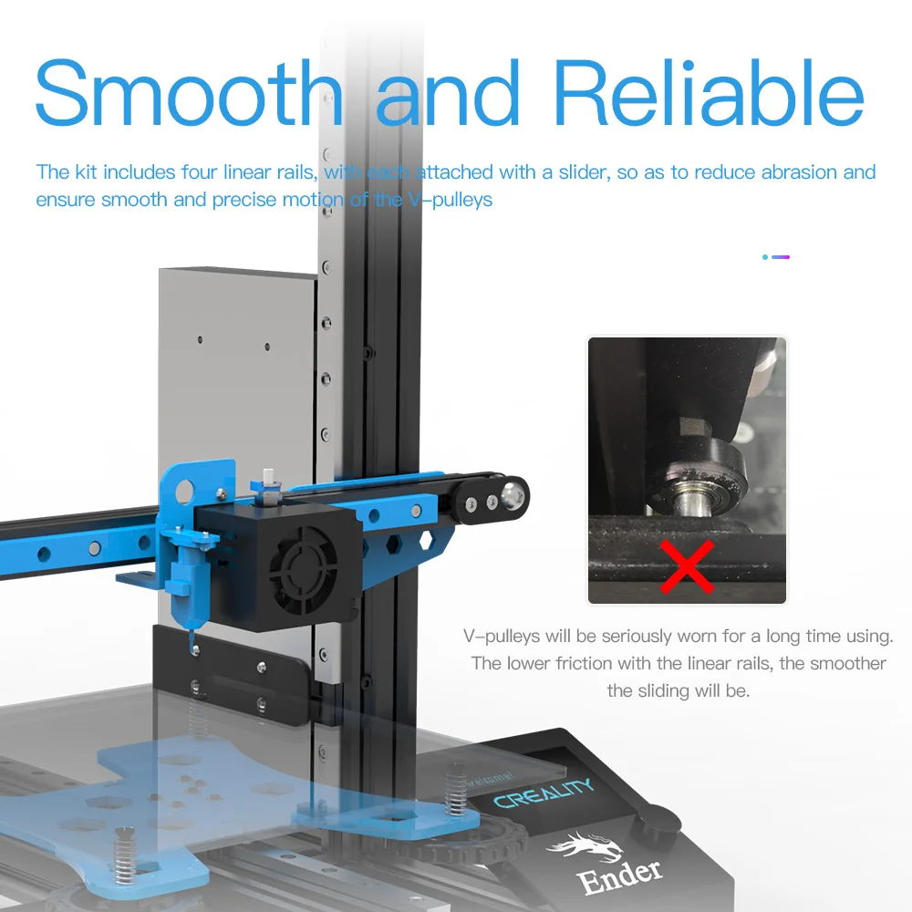 Creality 3D Ender-3S/ Ender-3Pro Linear Rails Kit Leveling Sensor for Ender-3S/Ender-3 Pro 3D Printer Parts