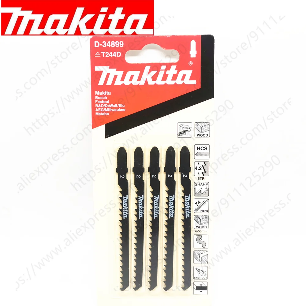 Makita D-34899จิ๊กซอว์ใบมีดใบเลื่อยตัดไม้