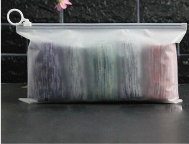 

100pcs High Quality Plastic Storage Bags Cosmetic Package Pouch Underwear/Socks Packaging Bags Frosted Dustproof Bag 3 sizes