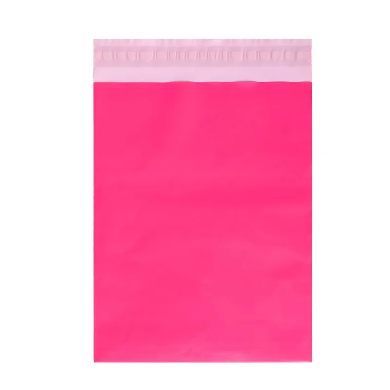 50Pcs print Courier Bags Pink Self-Seal Adhesive Storage Bag Plastic Poly Envelope Mailer Postal Mailing Bags Customizing logo