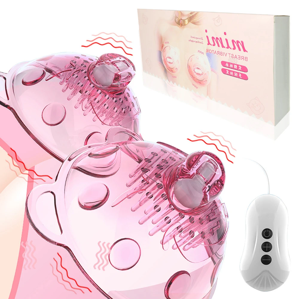 Sucker Breast Enlargement Massager 10 Frequency Vibration Nipple Stimulator Sucking Tongue Licking Sex Toys for Women Adults 18