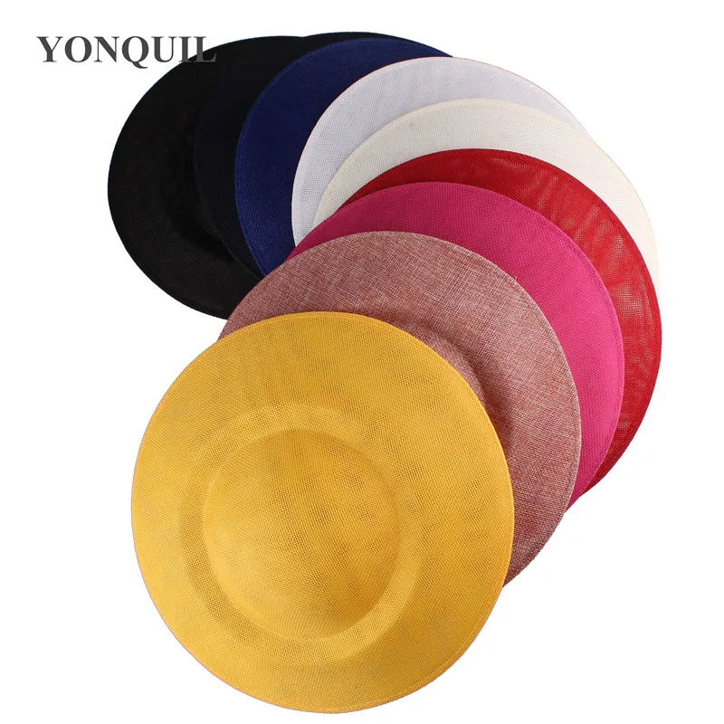 Round Solid Copy Sinamay Fascinator Base 27 CM DIY Hair Accessories Millinery Saucer Material Party Event Occasion Millinery Cap