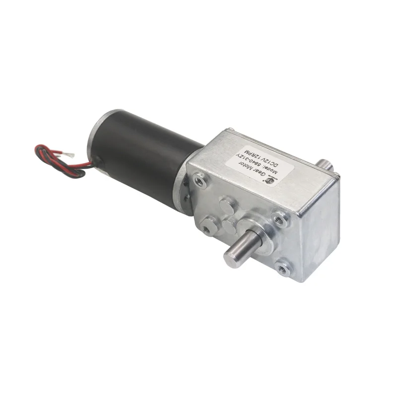 5840-31zy DC12V 24V 12RPM to 470RPM CW/CCW Dual shaft Reduction Worm Gear Motor for Automatic Clothes Hanger