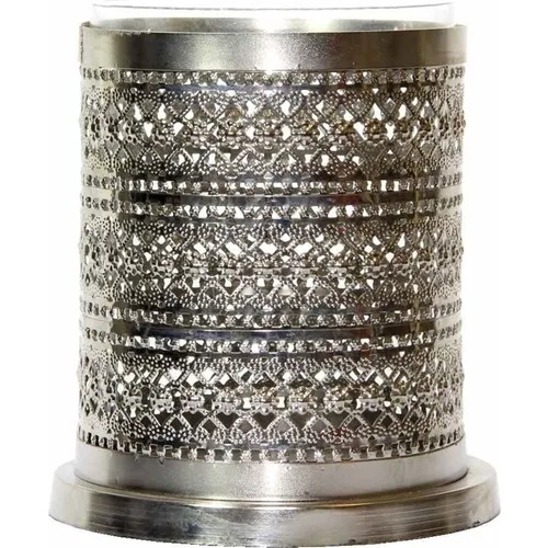 Dekorsende Metal Plated Glass Candle Holder