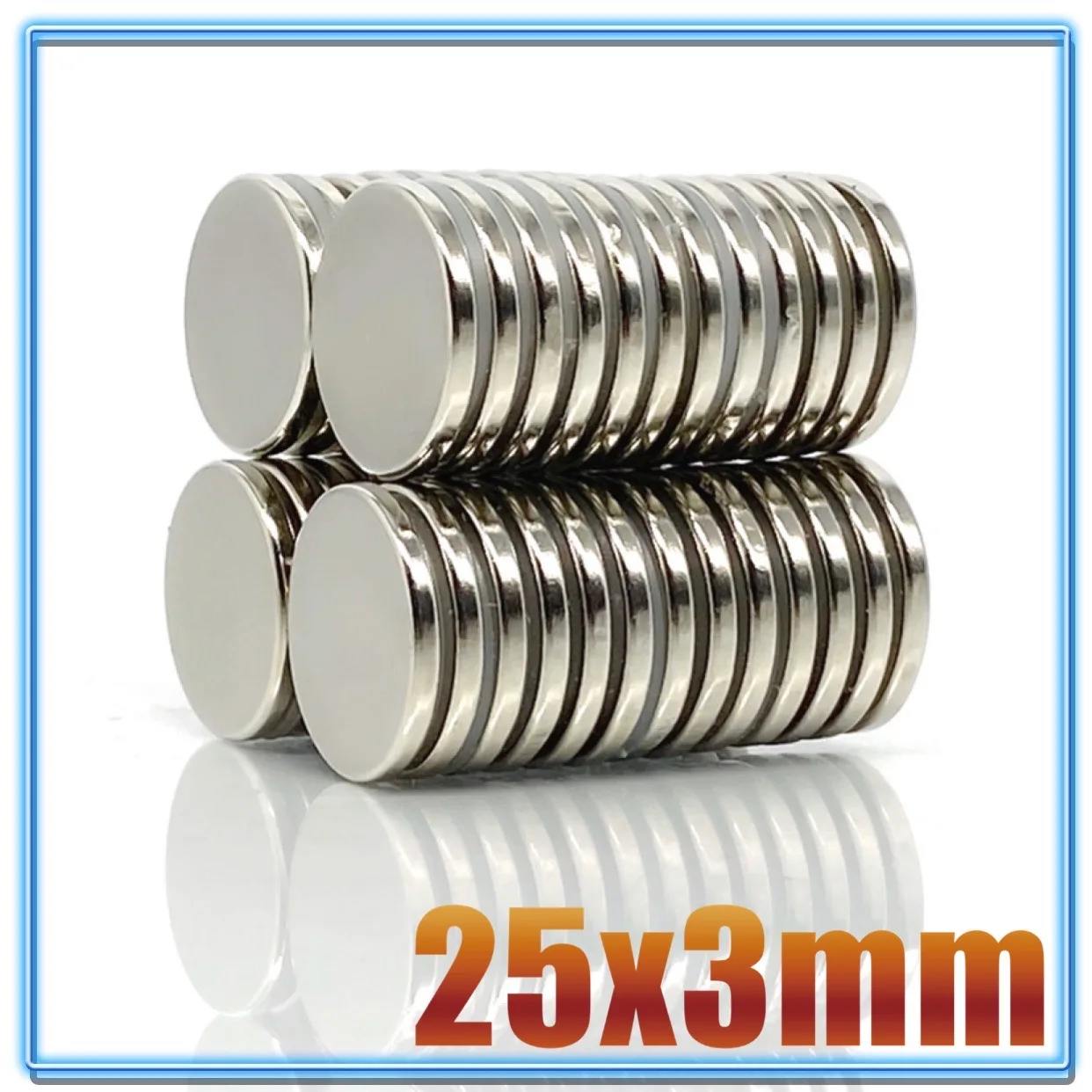 

2/5/10/20/50/100PCS 25x3 mm N35 Round Powerful Magnetic Magnets 25mm*3mm Neodymium Magnet Disc 25x3mm Permanent Magnet 25*3 mm