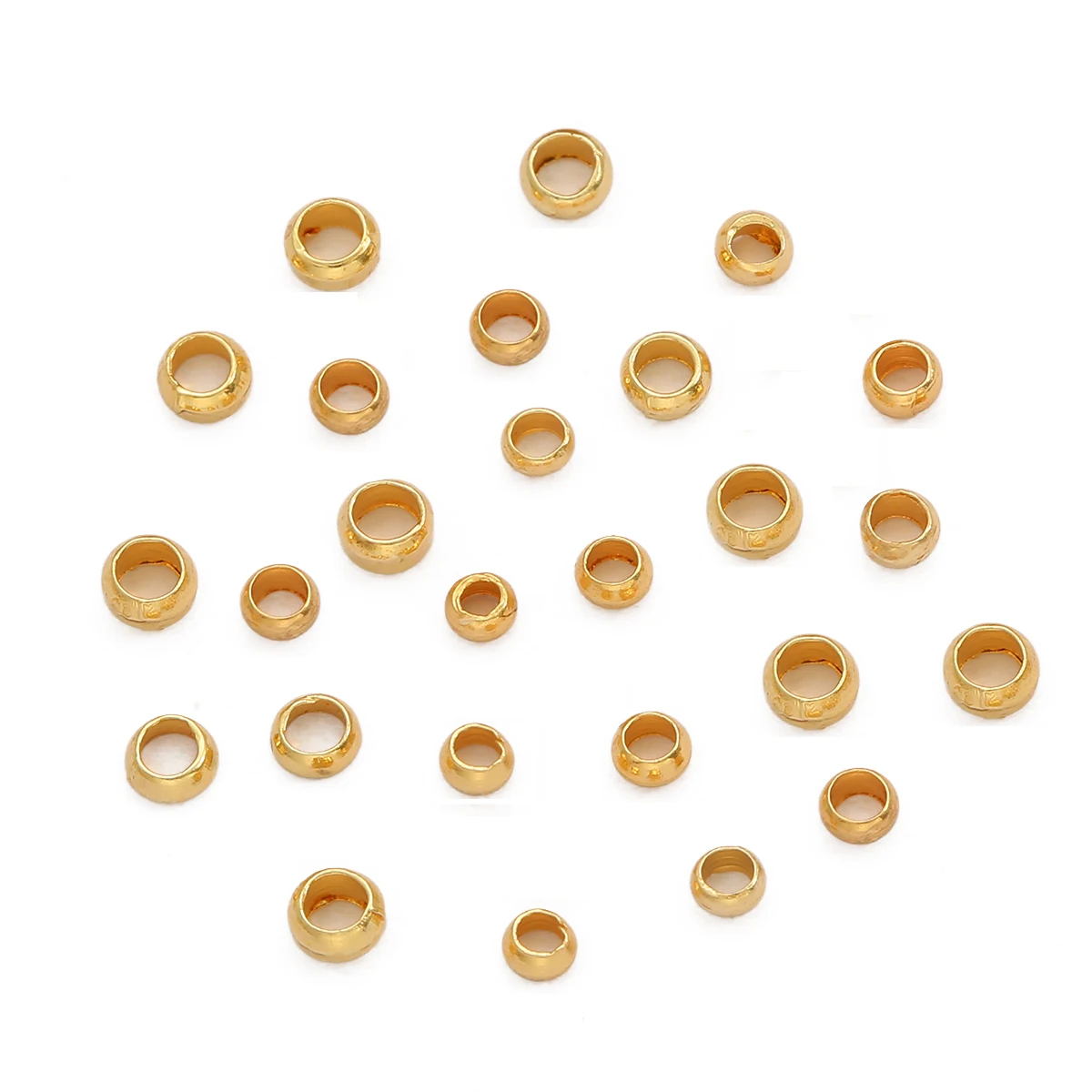 Cordial Design 100Pcs 2.5/3mm Jewelry Accessories/Earring Findings/Round Shape/Genuine Gold Plating/Hand Made/DIY Beads Making