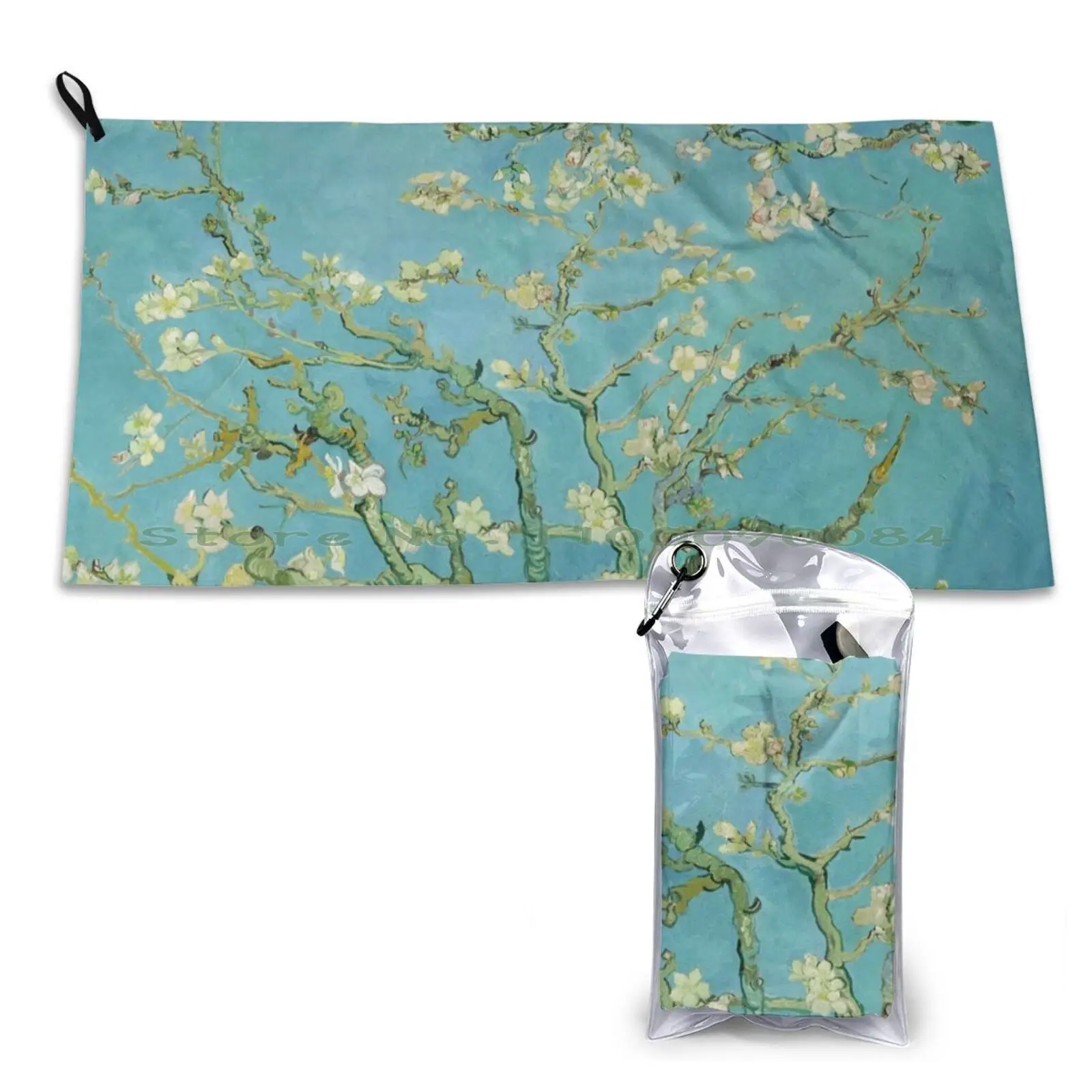 Van Gogh 1890 Almond Blossom Hd Original Vincent Van Gogh Best High Definition Print Quick Dry Towel Gym Sports Bath Portable