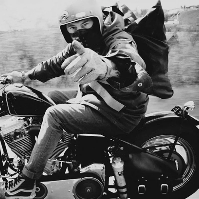 

Men's Punk Style Motorcycle Mask Vintage Biker Mask Pu Leather Outdoor Windproof And Dustproof Mask Men Cosplay Mask