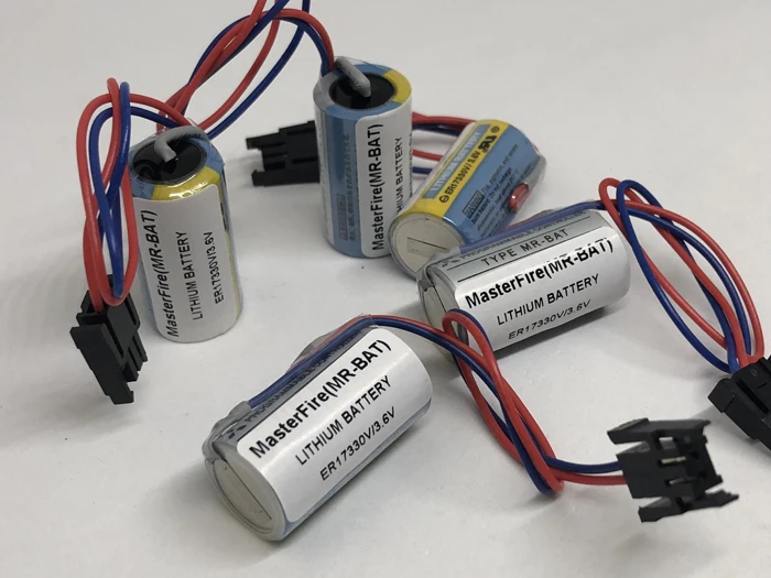 

MasterFire 20 шт./лот Оригинальный ER17330V MR-BAT CNC 3,6 V 1700mah PLC литиевый аккумулятор для Mitsubishi ER17330V/3,6 V батареи