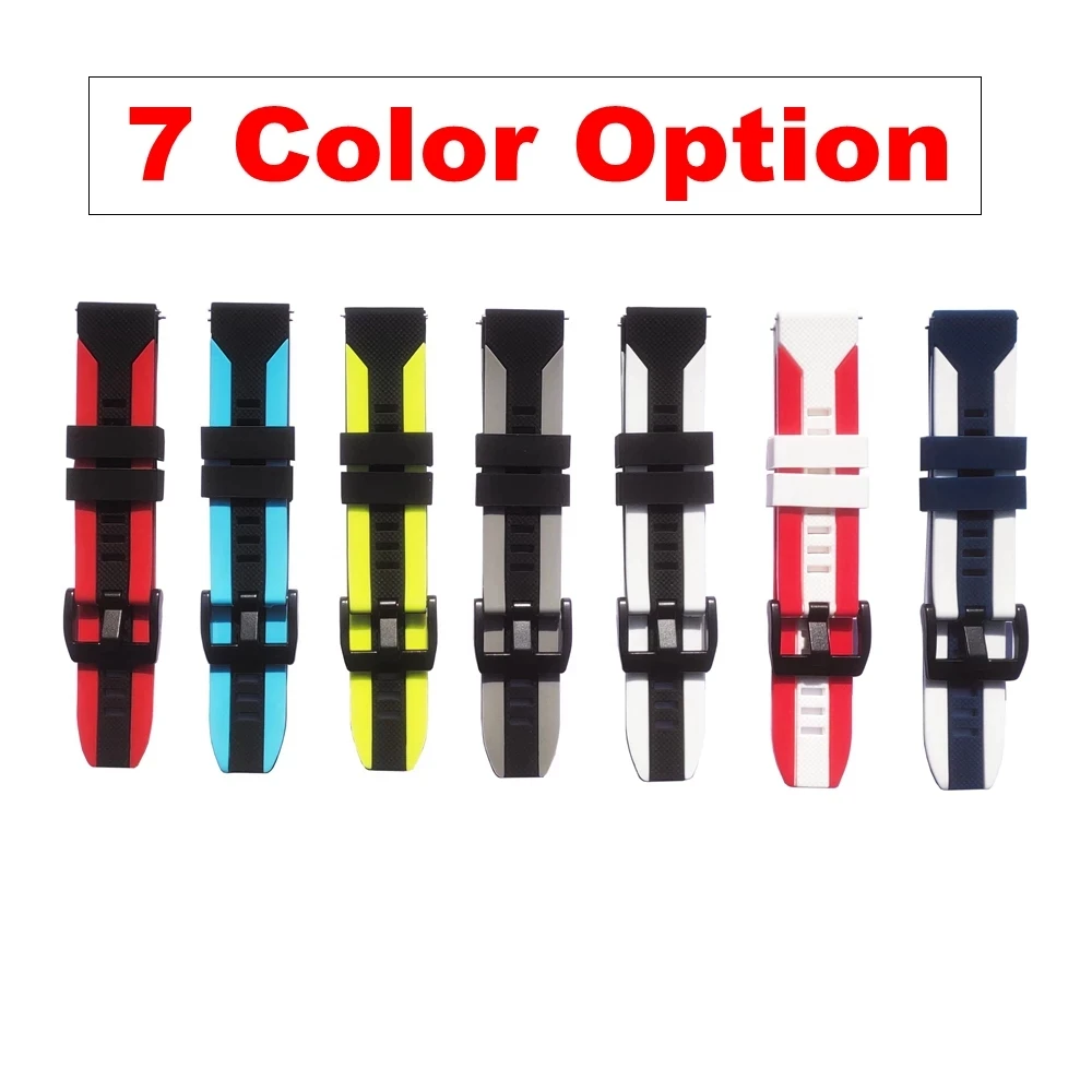 20 22mmSilicone Strap Band For Huawei Watch GT5 46mm Gt 2 Pro Sport Watchband Gt2 Pro GT3/4/5 42 46mm Wristband Replace Bracelet